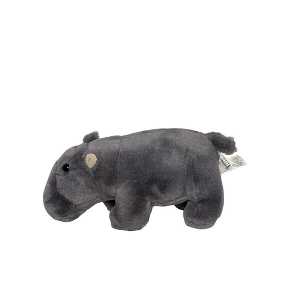 ACE Gray Hippo Hippopotamus Plush Stuffed Animal 11" - Picture 5 of 6